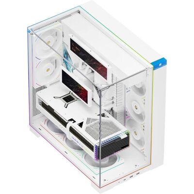 Thermalright Obudowa A70 Vision biała ARGB (ATX, mATX, Mini-ITX), PC Gehäuse, Weiss Thermalright Obudowa A70 Vision biała ARGB (ATX, mATX, Mini-ITX), PC Gehäuse, Weiss