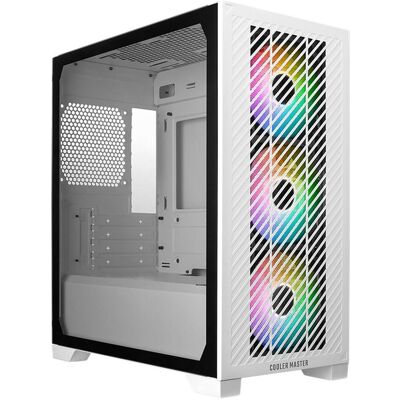 Cooler Master Elite 301 White ARGB (ITX, mATX), PC Gehäuse, Weiss Cooler Master Elite 301 White ARGB (ITX, mATX), PC Gehäuse, Weiss