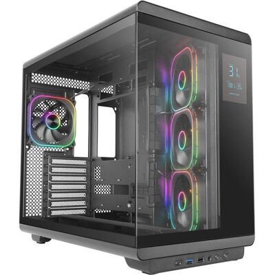 Mars Gaming "Boitier Moyen Tour ATX MC-REVPRO RGB avec panneaux vitrés (Noir)" (ATX, mATX, Mini-ITX), PC Gehäuse, Schwarz Mars Gaming "Boitier Moyen Tour ATX MC-REVPRO RGB avec panneaux vitrés (Noir)" (ATX, mATX, Mini-ITX), PC Gehäuse, Schwarz