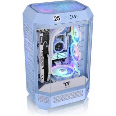 Thermaltake The Tower 300 Hydrangea Blue (mATX, Mini-ITX), PC Gehäuse, Blau Thermaltake The Tower 300 Hydrangea Blue (mATX, Mini-ITX), PC Gehäuse, Blau