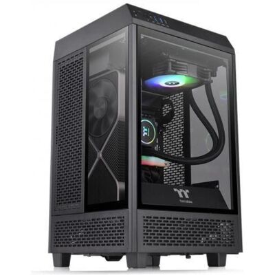 Thermaltake The Tower 100 (Mini-ITX), PC Gehäuse, Schwarz Thermaltake The Tower 100 (Mini-ITX), PC Gehäuse, Schwarz