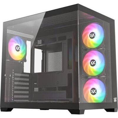 xyz Torre Atx Tesseract X 50 Black (ATX, mATX, Mini-ITX), PC Gehäuse, Schwarz xyz Torre Atx Tesseract X 50 Black (ATX, mATX, Mini-ITX), PC Gehäuse, Schwarz