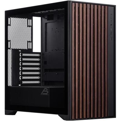 Blackstorm Artemis W01B ATX Case, black/wood (ATX), PC Gehäuse, Braun, Schwarz Blackstorm Artemis W01B ATX Case, black/wood (ATX), PC Gehäuse, Braun, Schwarz