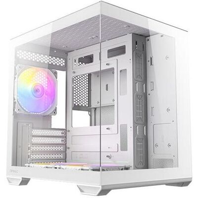 Antec Geh CX60M ARGB B White Mini Tower weiss retail (mATX, Mini-ITX), PC Gehäuse, Weiss Antec Geh CX60M ARGB B White Mini Tower weiss retail (mATX, Mini-ITX), PC Gehäuse, Weiss
