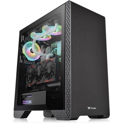 Thermaltake S300 (ATX, mATX, Mini-ITX), PC Gehäuse, Schwarz Thermaltake S300 (ATX, mATX, Mini-ITX), PC Gehäuse, Schwarz