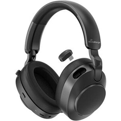 MediaRange Headset mit Mikrofon Stereo schwarz (Kabelgebunden, Kabellos, USB-A), Office Headset, Schwarz MediaRange Headset mit Mikrofon Stereo schwarz (Kabelgebunden, Kabellos, USB-A), Office Headset, Schwarz