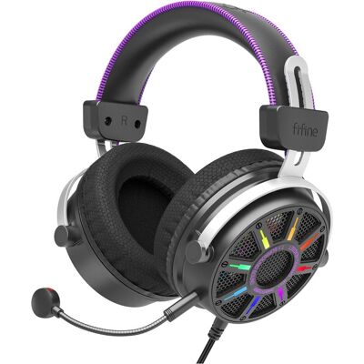 Fifine H19 Gaming Headset (Kabelgebunden), Gaming Headset, Schwarz Fifine H19 Gaming Headset (Kabelgebunden), Gaming Headset, Schwarz