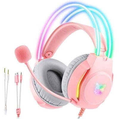 ONIKUMA X26 Pink Gaming-Kopfhörer - Stereo, Mikrofon, Neon ONIKUMA X26 Pink Gaming-Kopfhörer - Stereo, Mikrofon, Neon