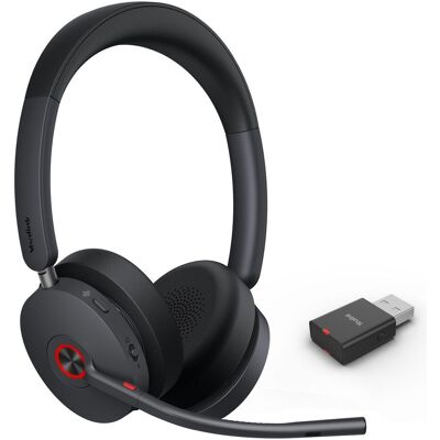 Yealink Wh 68 Serie (Kabelgebunden, Kabellos, USB-C, Microsoft Teams), Office Headset, Schwarz Yealink Wh 68 Serie (Kabelgebunden, Kabellos, USB-C, Microsoft Teams), Office Headset, Schwarz