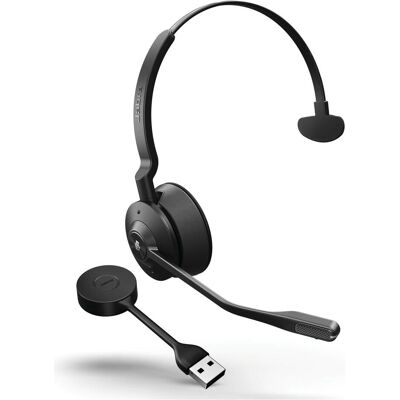 Jabra Engage 55 MS Mono (Kabellos, USB-A, Microsoft Teams), Office Headset, Schwarz Jabra Engage 55 MS Mono (Kabellos, USB-A, Microsoft Teams), Office Headset, Schwarz