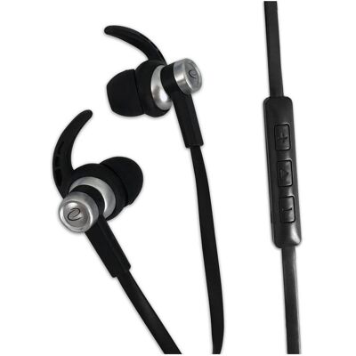 Esperanza Earphones With Microphone And Volume Control Eh201 Black/Silver (Kabelgebunden), Kopfhörer, Silber, Schwarz Esperanza Earphones With Microphone And Volume Control Eh201 Black/Silver (Kabelgebunden), Kopfhörer, Silber, Schwarz
