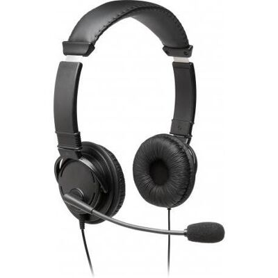 Kensington USB Hi-Fi headphones with microphone (Kabelgebunden, USB-A), Office Headset, Schwarz Kensington USB Hi-Fi headphones with microphone (Kabelgebunden, USB-A), Office Headset, Schwarz