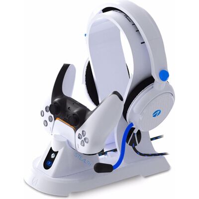 Stealth SP-C160 V Ultimate Gaming Station (Docking, Kabelgebunden), Gaming Headset, Weiss Stealth SP-C160 V Ultimate Gaming Station (Docking, Kabelgebunden), Gaming Headset, Weiss