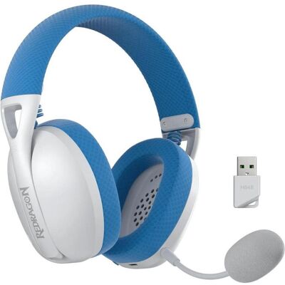 Redragon H848 Wireless Bluetooth Gaming Headset Blau (Kabelgebunden, Kabellos), Gaming Headset, Weiss, Blau Redragon H848 Wireless Bluetooth Gaming Headset Blau (Kabelgebunden, Kabellos), Gaming Headset, Weiss, Blau