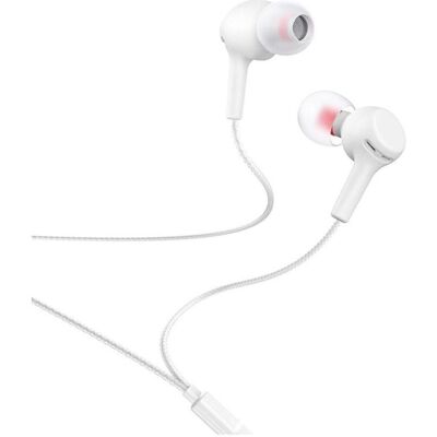Hoco Wired headphones wire earphones Jack 3,5 mm with microphone M78 white (Kabelgebunden), Kopfhörer, Weiss Hoco Wired headphones wire earphones Jack 3,5 mm with microphone M78 white (Kabelgebunden), Kopfhörer, Weiss