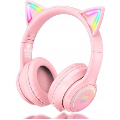 ONIKUMA B90 Pink Gaming-Headset - Kabellos, RGB-Beleuchtung ONIKUMA B90 Pink Gaming-Headset - Kabellos, RGB-Beleuchtung