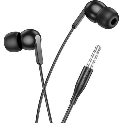 Hoco Wired headphones wire earphones Jack 3,5 mm with microphone M124 black (Kabelgebunden), Kopfhörer, Schwarz Hoco Wired headphones wire earphones Jack 3,5 mm with microphone M124 black (Kabelgebunden), Kopfhörer, Schwarz