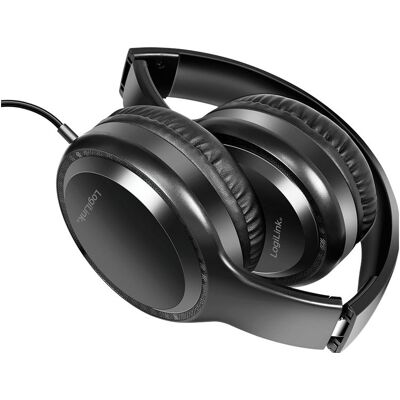 LogiLink HS0057 (Kabelgebunden), Office Headset, Schwarz LogiLink HS0057 (Kabelgebunden), Office Headset, Schwarz