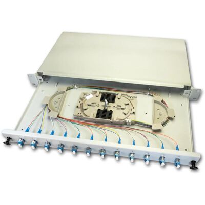 Wirewin Spleissbox 24 Fasern, 12x DLC/APC SM, 9/125µm OS2 Pigtail (Spleissbox), Zubehör Netzwerk Wirewin Spleissbox 24 Fasern, 12x DLC/APC SM, 9/125µm OS2 Pigtail (Spleissbox), Zubehör Netzwerk