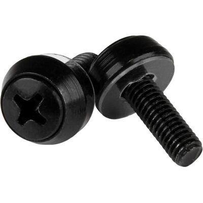 StarTech M5 x 12mm - Montageschrauben - 100er Pack - M5 Schrauben für Server Rack und Serverschrank - Schwarz, Serverschrank Zubehör, Schwarz StarTech M5 x 12mm - Montageschrauben - 100er Pack - M5 Schrauben für Server Rack und Serverschrank - Schwarz, Serverschrank Zubehör, Schwarz
