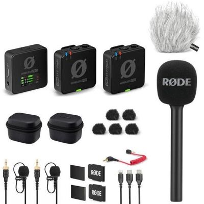 RØDE Wireless Pro Mikrofon-Set mit Handadapter und Fell-Windschutz, Mikrofon RØDE Wireless Pro Mikrofon-Set mit Handadapter und Fell-Windschutz, Mikrofon