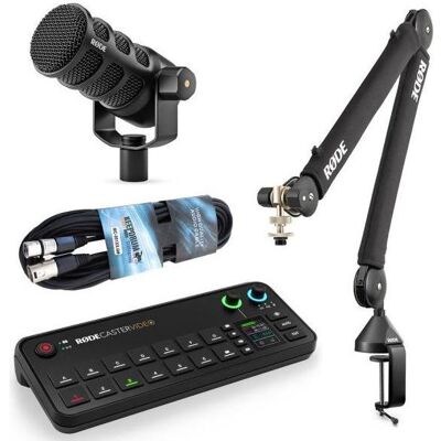 RØDE Rodecaster Video Konsole Podmic-USB Bundle, Streaming Deck, Schwarz RØDE Rodecaster Video Konsole Podmic-USB Bundle, Streaming Deck, Schwarz