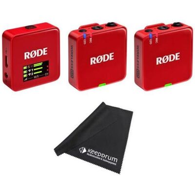 RØDE Mikrofon-Funksystem Wireless GO Gen 3 Rot mit Tuch, Mikrofon RØDE Mikrofon-Funksystem Wireless GO Gen 3 Rot mit Tuch, Mikrofon