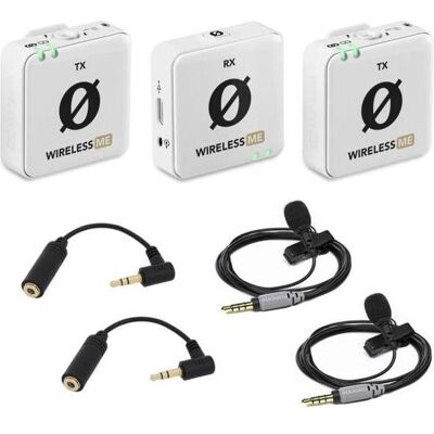 RØDE - Wireless ME Dual - Weiß - 2x SmartLav - 2x ADP03 RØDE - Wireless ME Dual - Weiß - 2x SmartLav - 2x ADP03
