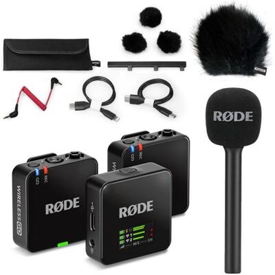 RØDE Mikrofon-Funksystem Wireless GO Gen 3 Interview Set 1 BK, Mikrofon RØDE Mikrofon-Funksystem Wireless GO Gen 3 Interview Set 1 BK, Mikrofon