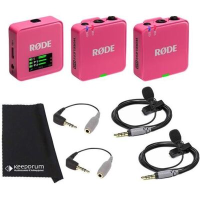 RØDE Wireless GO Gen 3 Pink mit 2x Smartlav und 2x SC3, Mikrofon RØDE Wireless GO Gen 3 Pink mit 2x Smartlav und 2x SC3, Mikrofon