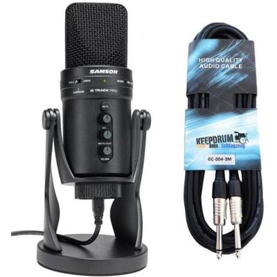 Samson G-Track Pro USB-Mikrofon mit Gitarrenkabel 3m, Mikrofon Samson G-Track Pro USB-Mikrofon mit Gitarrenkabel 3m, Mikrofon