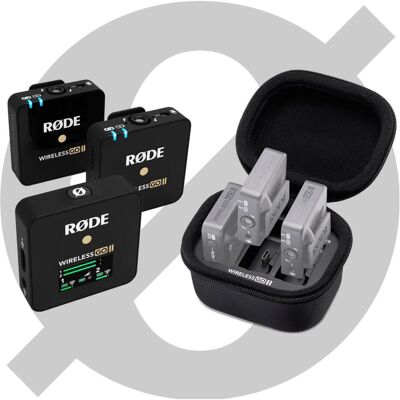 RØDE Wireless Go II Bundle Draadloze dasspeldmicrofoon, Mikrofon RØDE Wireless Go II Bundle Draadloze dasspeldmicrofoon, Mikrofon