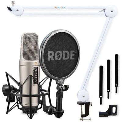 RØDE Mikrofon Rode NT2-A Mikrofon Set + Mikrofonarm Weiss RØDE Mikrofon Rode NT2-A Mikrofon Set + Mikrofonarm Weiss