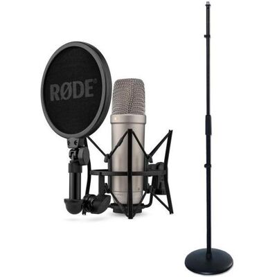RØDE Studio-Mikrofon NT1 5th Generation mit geradem Mikrofonständer, Mikrofon RØDE Studio-Mikrofon NT1 5th Generation mit geradem Mikrofonständer, Mikrofon