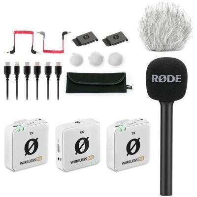 RØDE Wireless ME Dual Funk-Mikrofon Weiss Interview Set 1, Mikrofon RØDE Wireless ME Dual Funk-Mikrofon Weiss Interview Set 1, Mikrofon