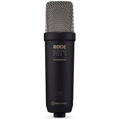 RØDE NT1 5th Generation Mikrofon Schwarz mit Halterung, Mikrofon RØDE NT1 5th Generation Mikrofon Schwarz mit Halterung, Mikrofon