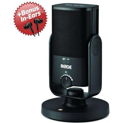 RØDE NT-USB MINI USB-Studio-Kondensatormikrofon + Bonus In-Ear Kopfhörer, Mikrofon RØDE NT-USB MINI USB-Studio-Kondensatormikrofon + Bonus In-Ear Kopfhörer, Mikrofon