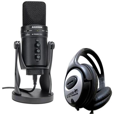 Samson G-Track Pro USB-Mikrofon mit Kopfhörer, Mikrofon Samson G-Track Pro USB-Mikrofon mit Kopfhörer, Mikrofon