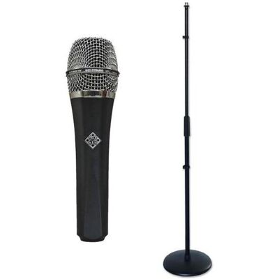 Telefunken Mikrofon M80 Standard mit Mikrofonständer gerade, Mikrofon Telefunken Mikrofon M80 Standard mit Mikrofonständer gerade, Mikrofon