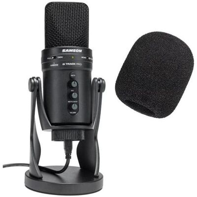 Samson G-Track Pro USB-Mikrofon mit WS02 Popschutz, Mikrofon Samson G-Track Pro USB-Mikrofon mit WS02 Popschutz, Mikrofon