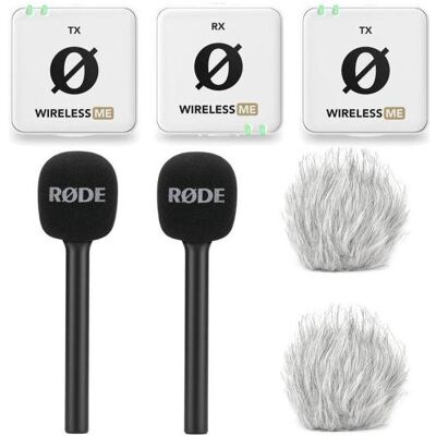 RØDE Wireless ME Dual Funk-Mikrofon Weiss Interview Set 2, Mikrofon RØDE Wireless ME Dual Funk-Mikrofon Weiss Interview Set 2, Mikrofon