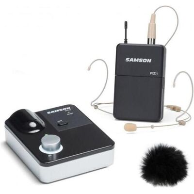 Samson XPDm Headset Wireless System mit Windschutz, Mikrofon Samson XPDm Headset Wireless System mit Windschutz, Mikrofon