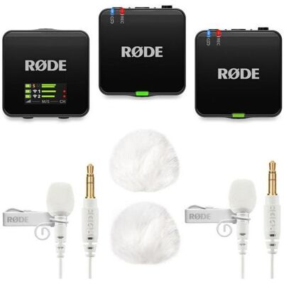 RØDE Wireless GO Gen 3 mit 2x Lavalier GO WH und 2x WS05WH, Mikrofon RØDE Wireless GO Gen 3 mit 2x Lavalier GO WH und 2x WS05WH, Mikrofon