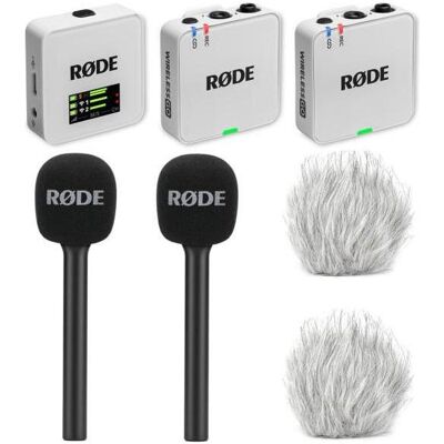 RØDE Mikrofon-Funksystem Wireless GO Gen 3 Weiss Interview Set 2, Mikrofon RØDE Mikrofon-Funksystem Wireless GO Gen 3 Weiss Interview Set 2, Mikrofon