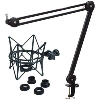 keepdrum MS138 Gelenkarm-Stativ mit Mikrofon-Spinne Schwarz, Mikrofonständer, Schwarz keepdrum MS138 Gelenkarm-Stativ mit Mikrofon-Spinne Schwarz, Mikrofonständer, Schwarz