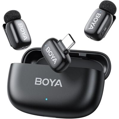 Boya Mini 2-02 (Black) 1x RX USB-C + 2x TX, Mikrofon Boya Mini 2-02 (Black) 1x RX USB-C + 2x TX, Mikrofon