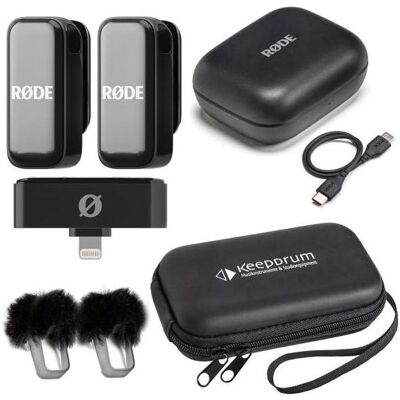 RØDE Wireless Micro Drahtloses Mikrofon Lightning mit Soft-Case, Mikrofon RØDE Wireless Micro Drahtloses Mikrofon Lightning mit Soft-Case, Mikrofon