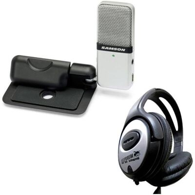 Samson GO Mic USB Mikrofon mit keepdrum Kopfhörer, Mikrofon Samson GO Mic USB Mikrofon mit keepdrum Kopfhörer, Mikrofon