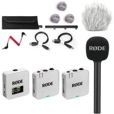 RØDE Mikrofon-Funksystem Wireless GO Gen 3 Weiss Interview Set 1, Mikrofon RØDE Mikrofon-Funksystem Wireless GO Gen 3 Weiss Interview Set 1, Mikrofon