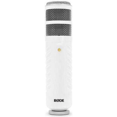 RØDE Podcaster mit Mikrofonarm Weiss mit Spinne - Mikrofon RØDE Podcaster mit Mikrofonarm Weiss mit Spinne - Mikrofon